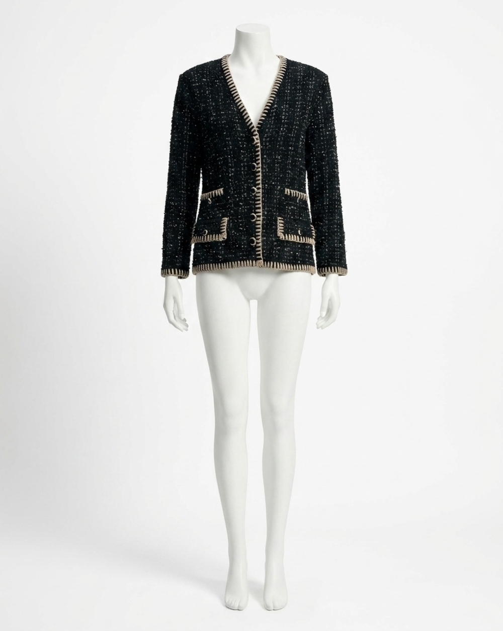 NEW VERONICA BEARD ceriani knit jacket in black